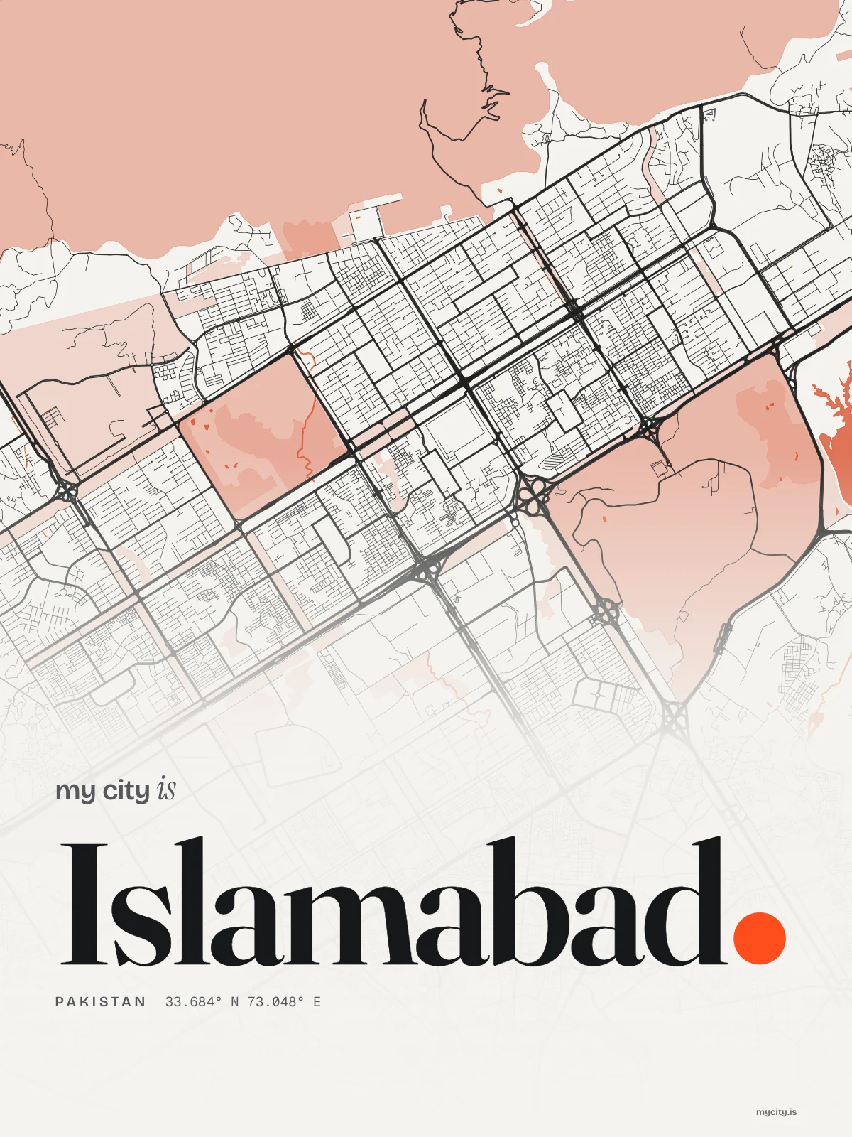 Islamabad, Riso map