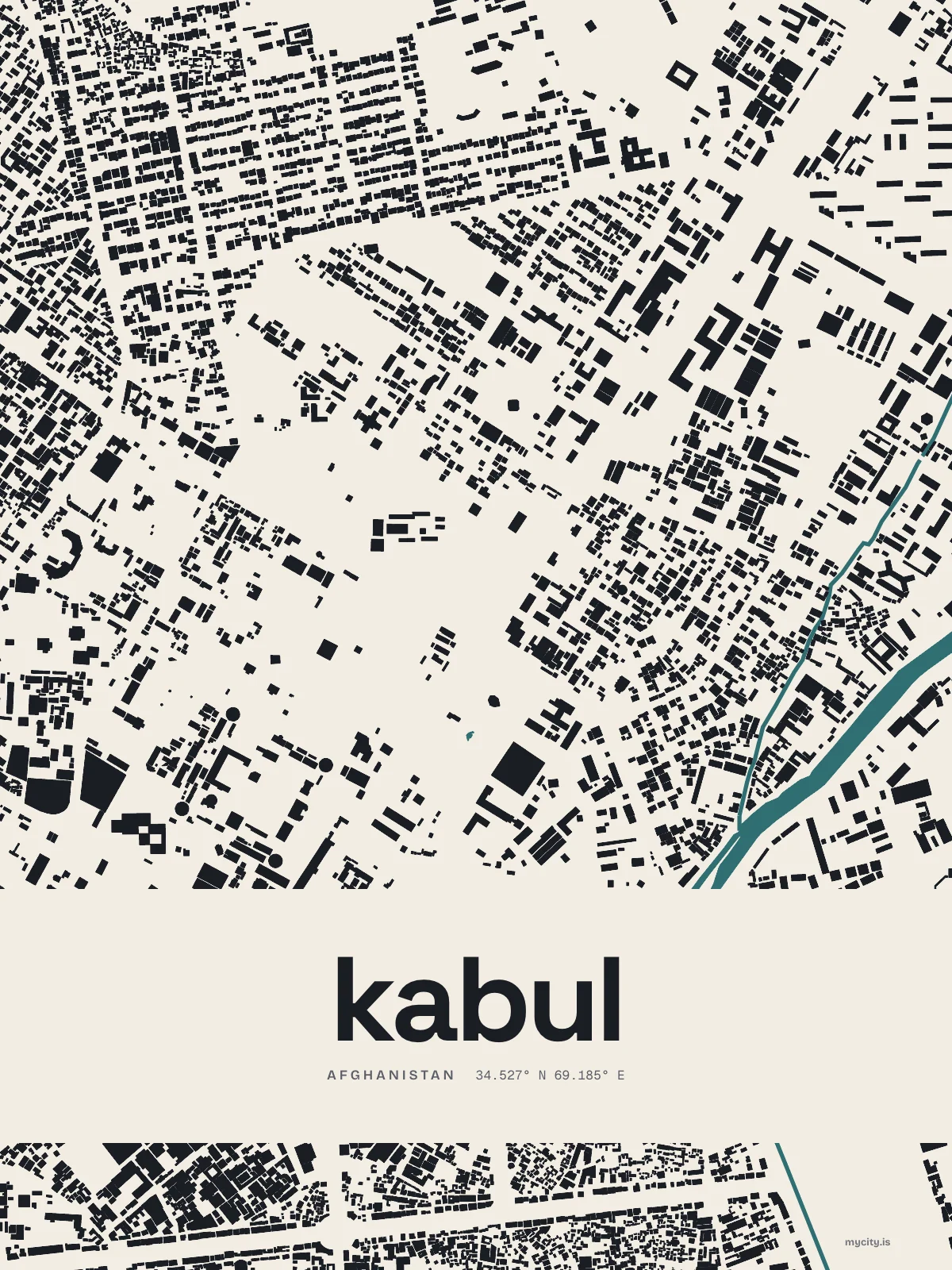Kabul, Figure Ground map