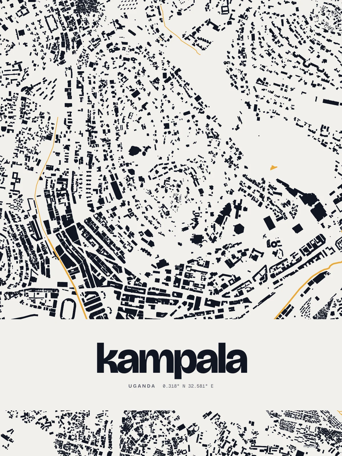 Kampala, Figure Ground map