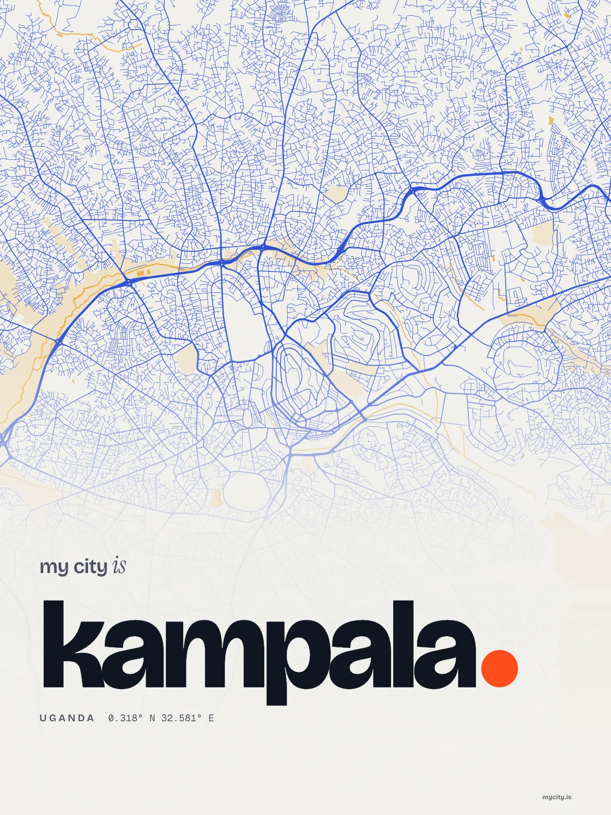 Kampala, Riso map