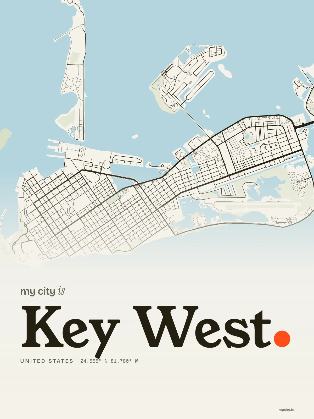 Key West, Ink map