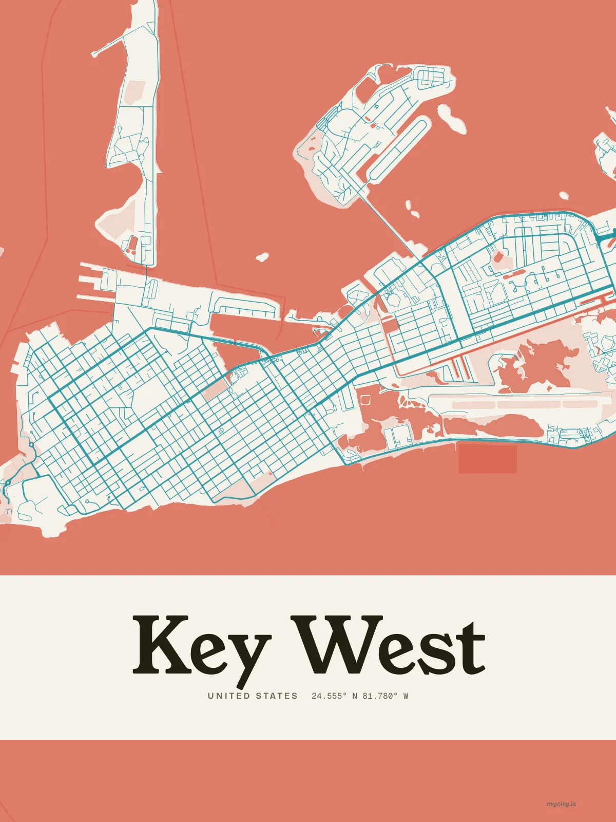Key West, Riso map