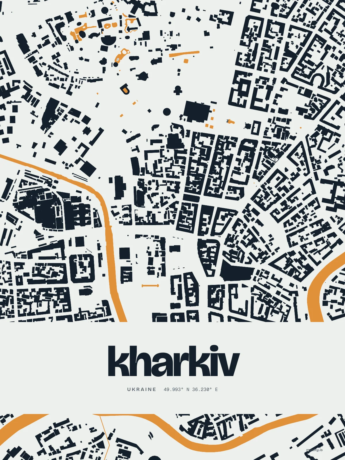 Kharkiv, Figure Ground map
