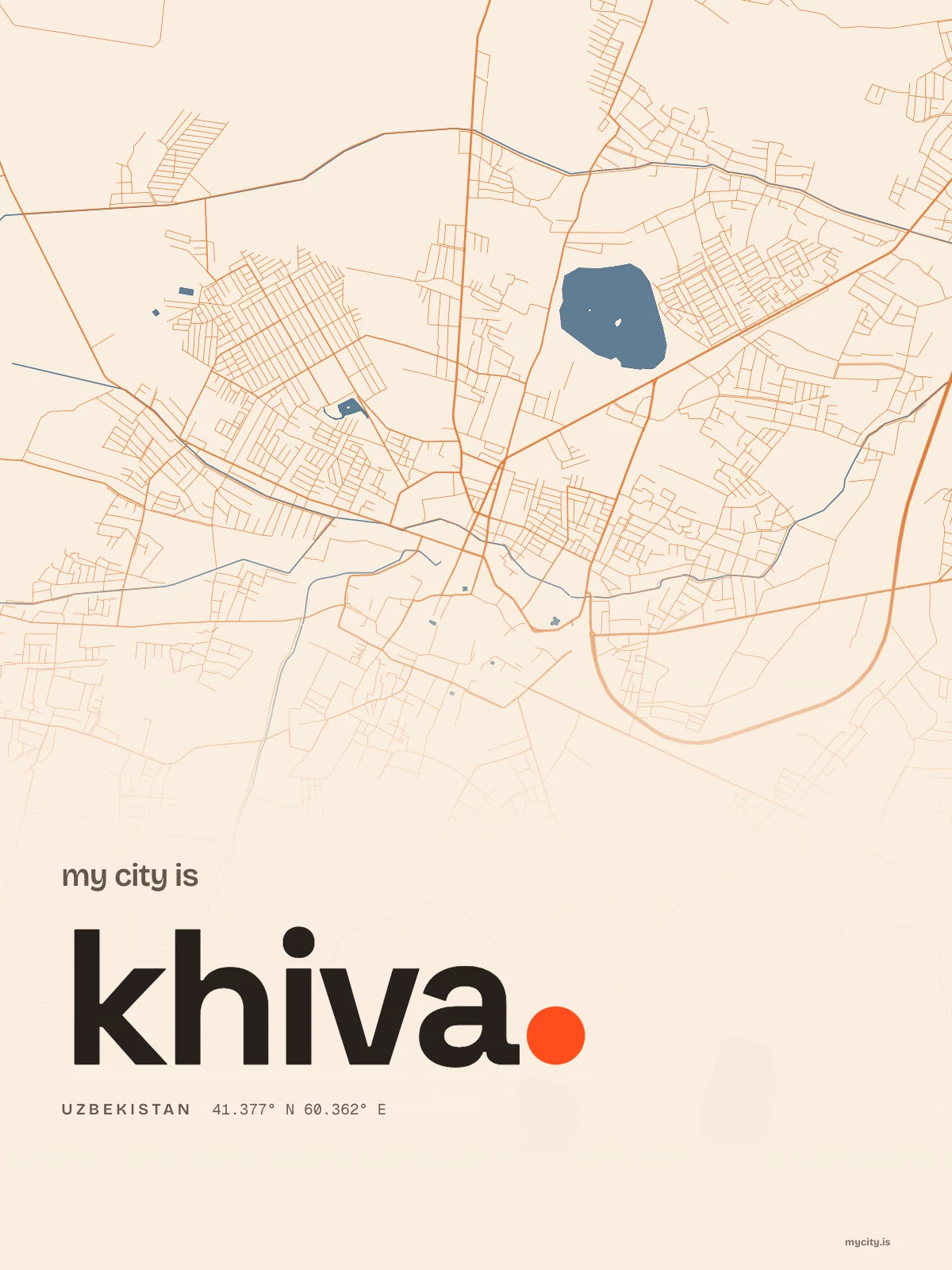 Khiva, Riso map