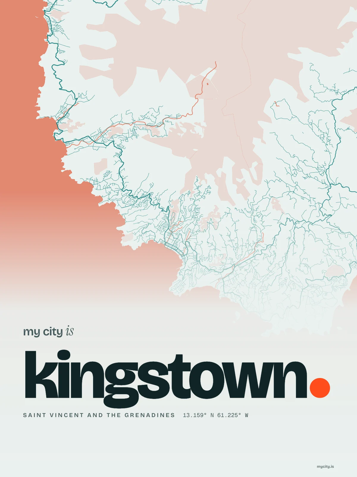 Kingstown, Riso map