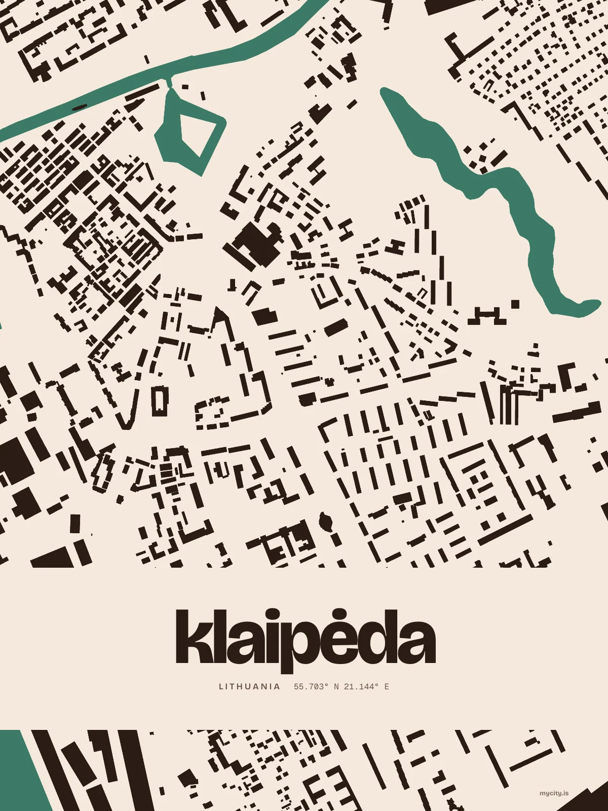 Klaipėda, Figure Ground map