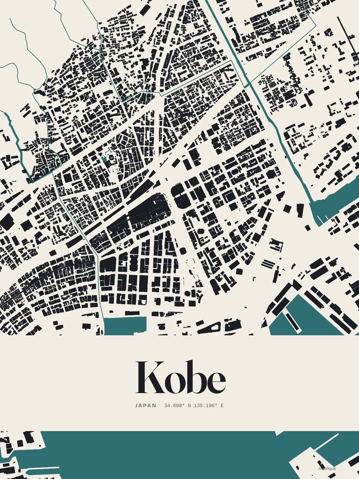Kobe, Figure Ground map