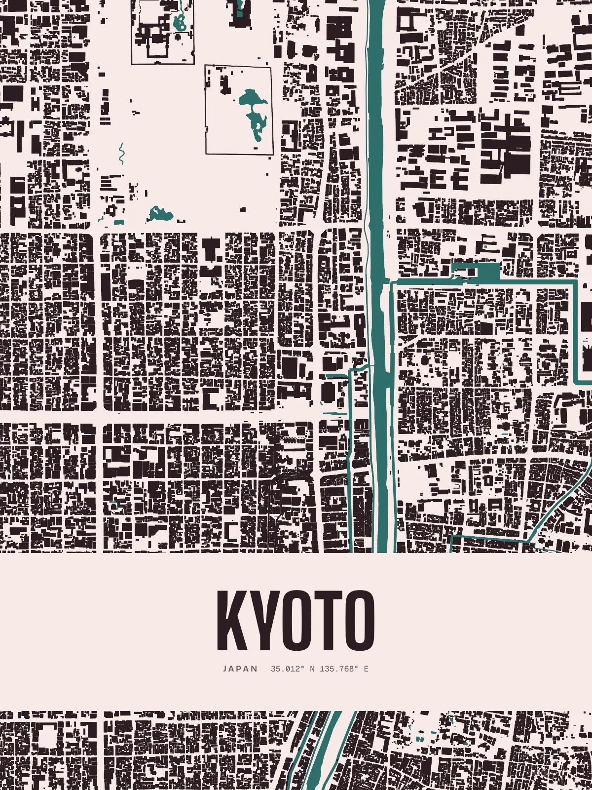 Kyoto, Figure Ground map