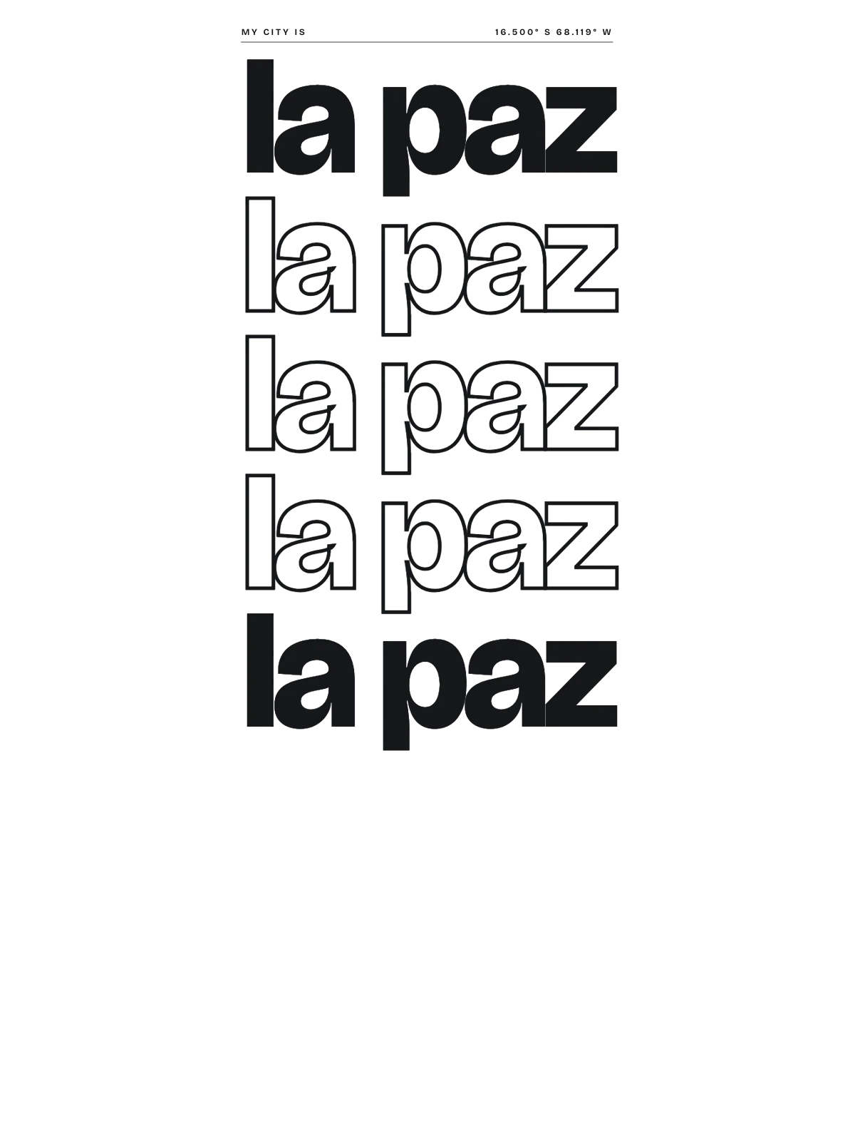 La Paz, Index: Stack