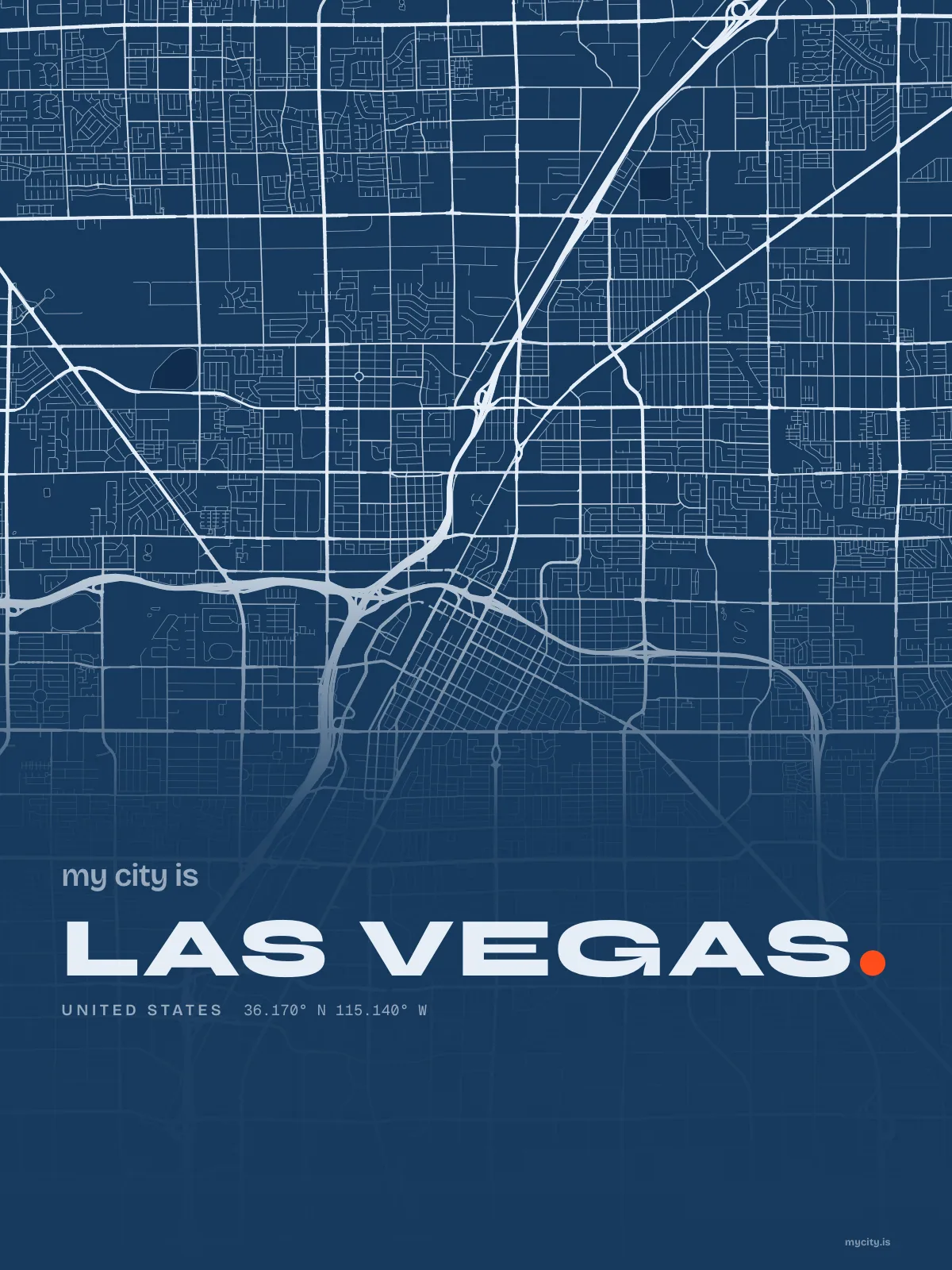 Las Vegas, Blueprint map