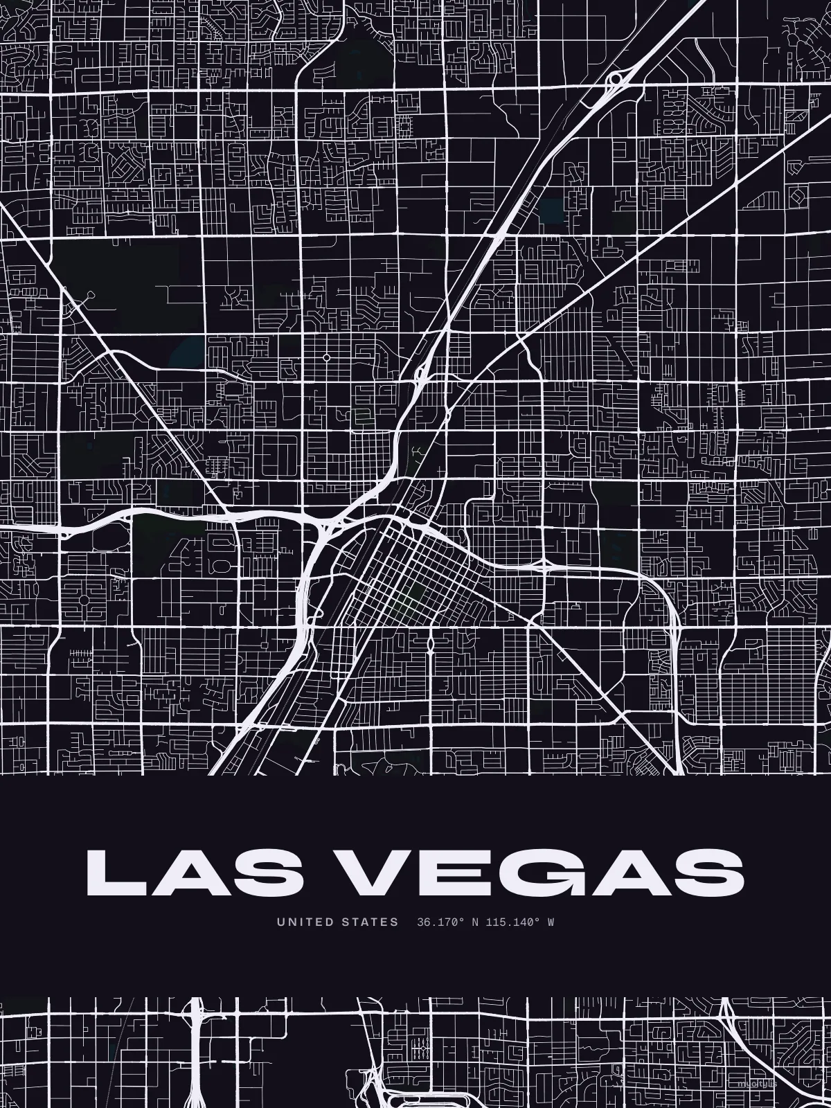 Las Vegas, Ink map