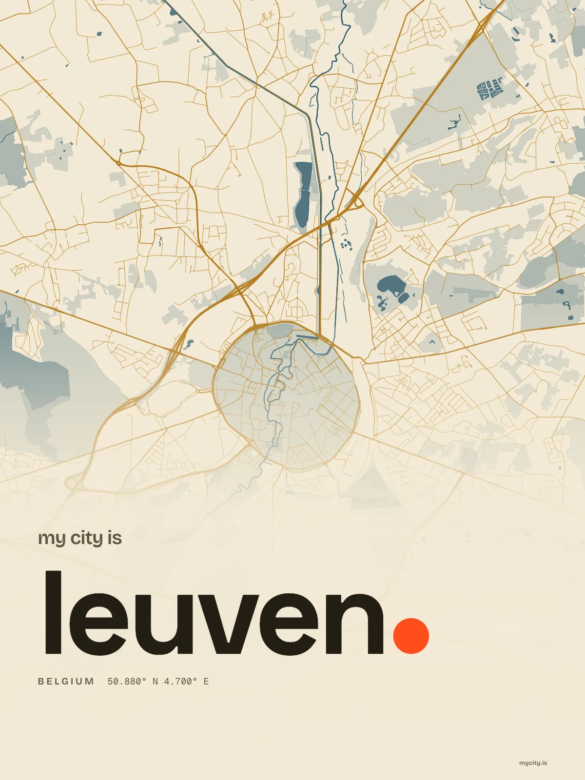Leuven, Riso map