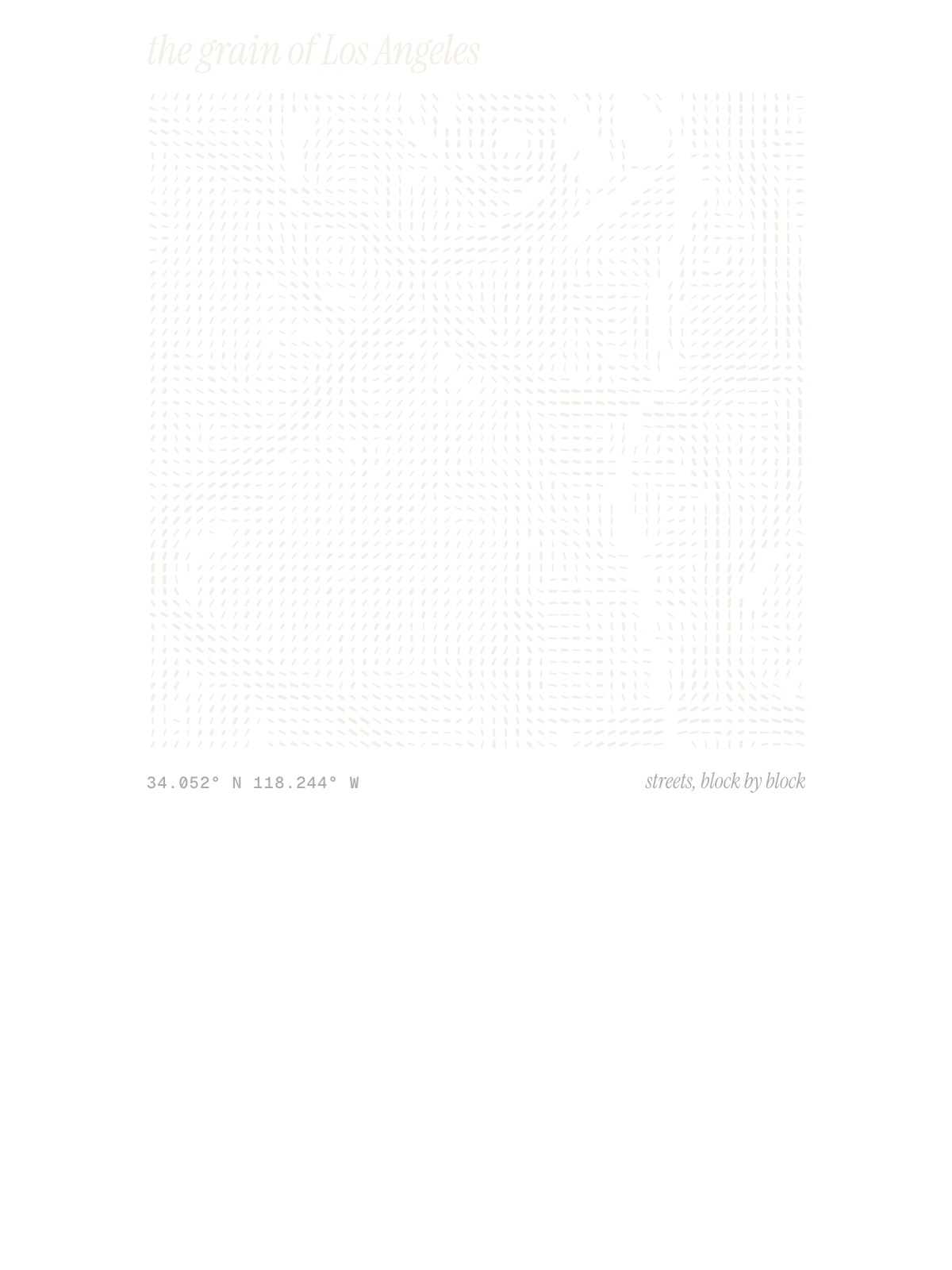 Los Angeles, Grain: Block by Block