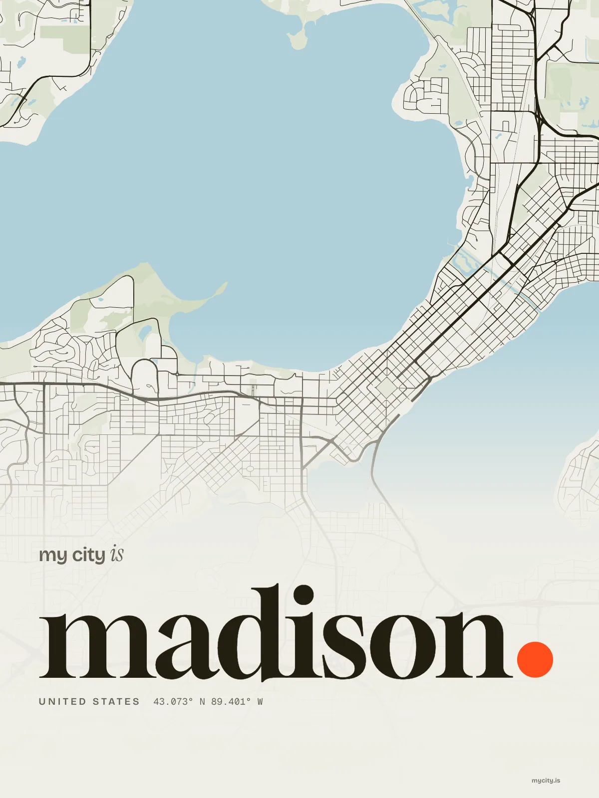 Madison, Ink map