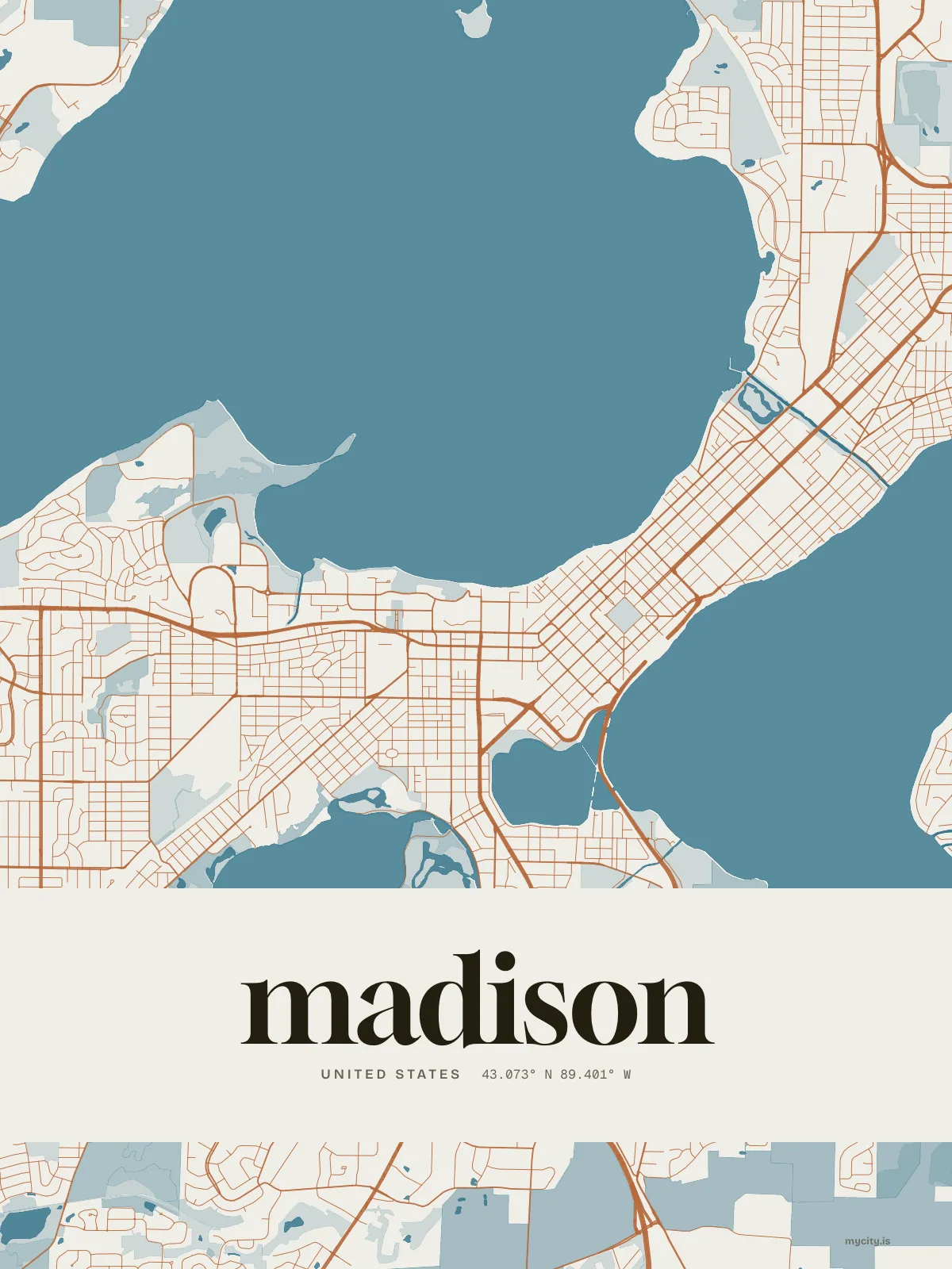 Madison, Riso map