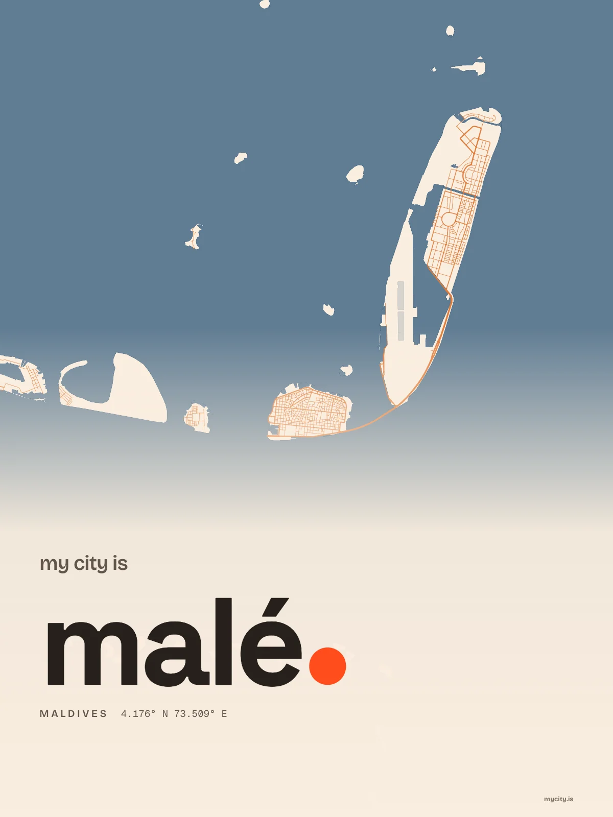 Malé, Riso map