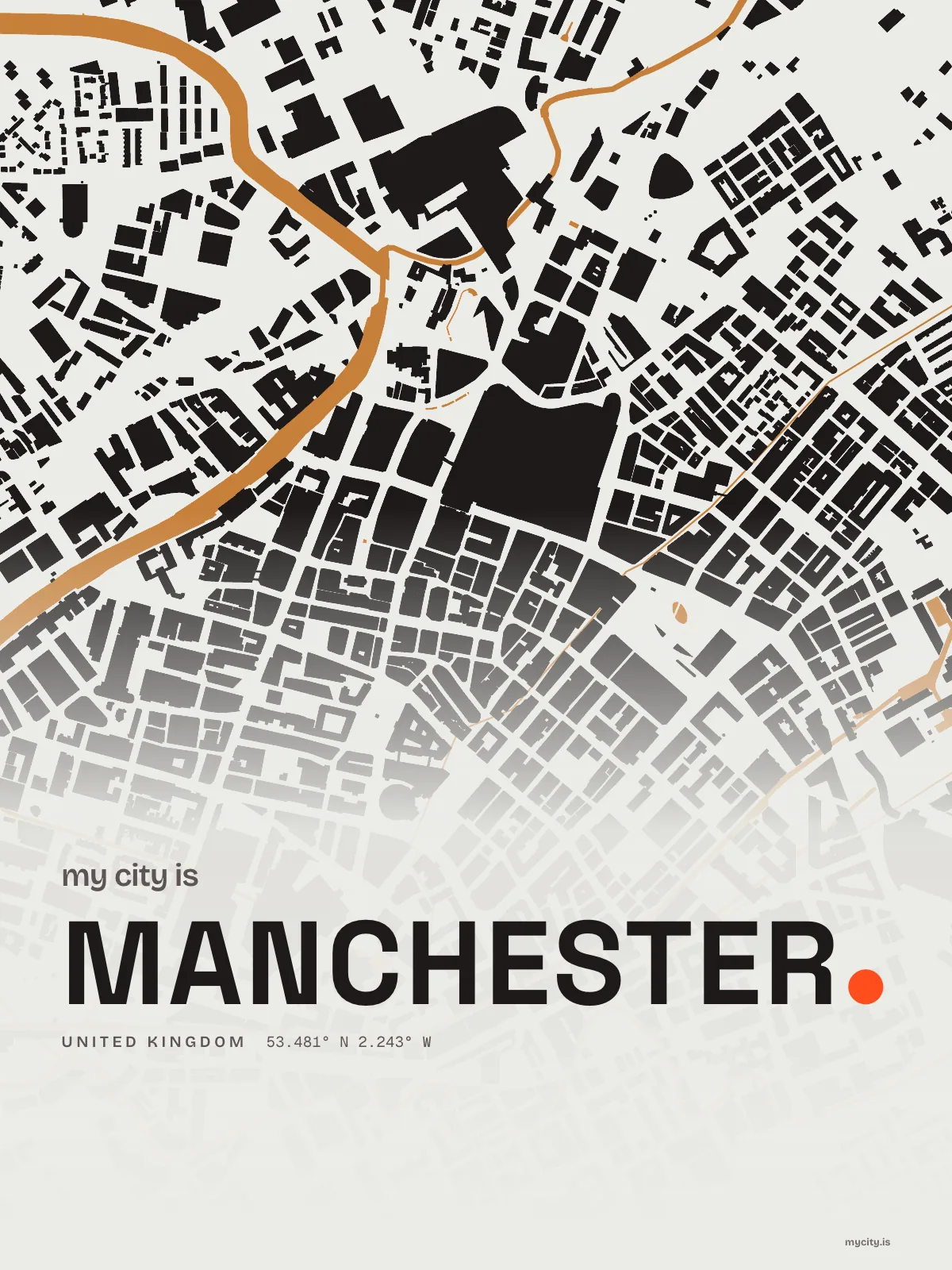 Manchester, Figure Ground map