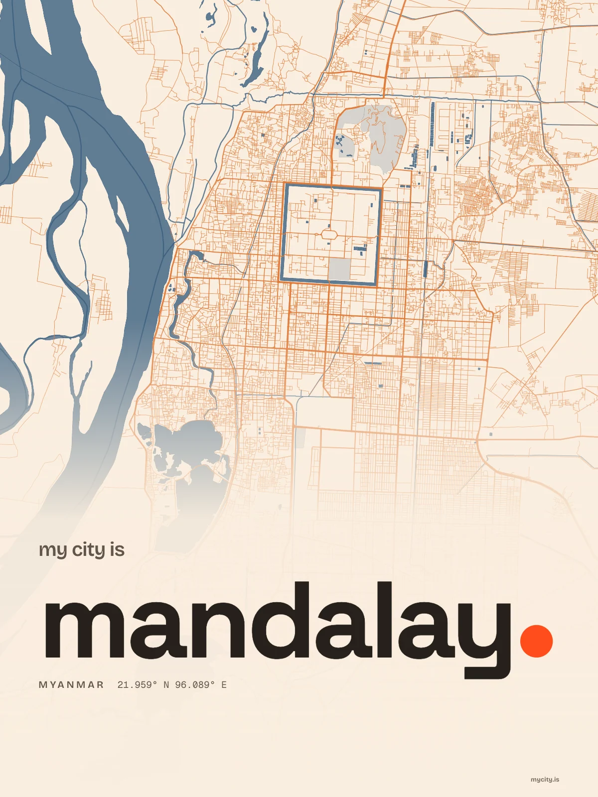 Mandalay, Riso map