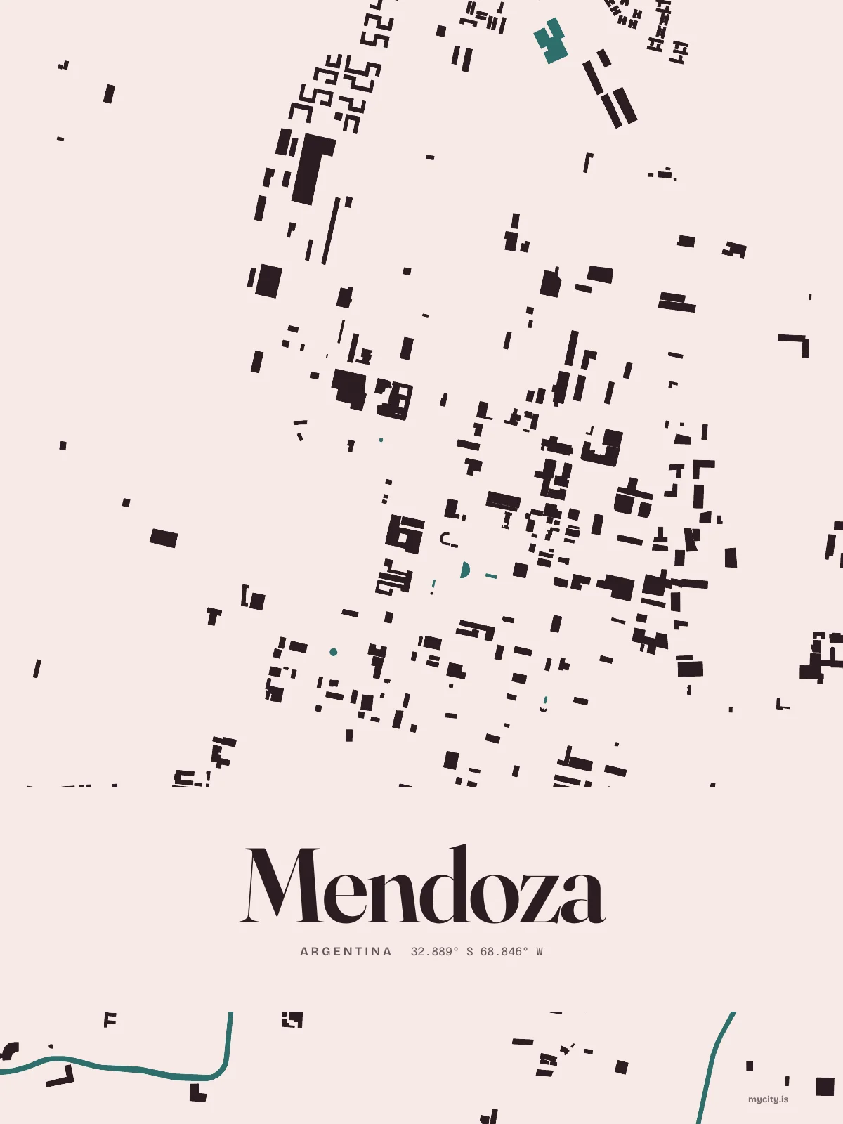 Mendoza, Figure Ground map