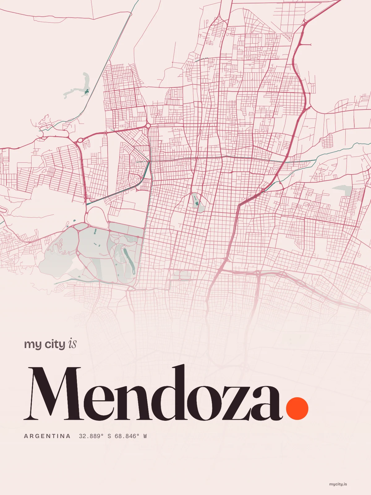 Mendoza, Riso map