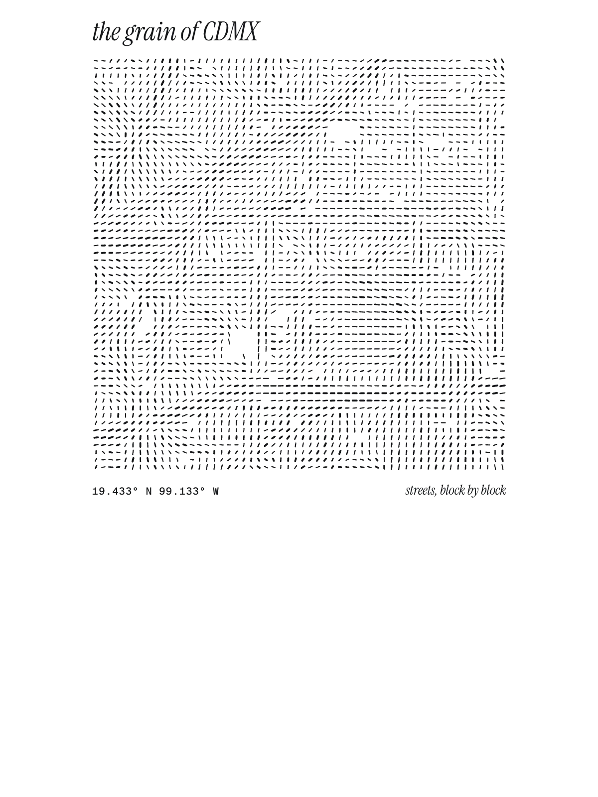 Mexico City, Grain: Block by Block