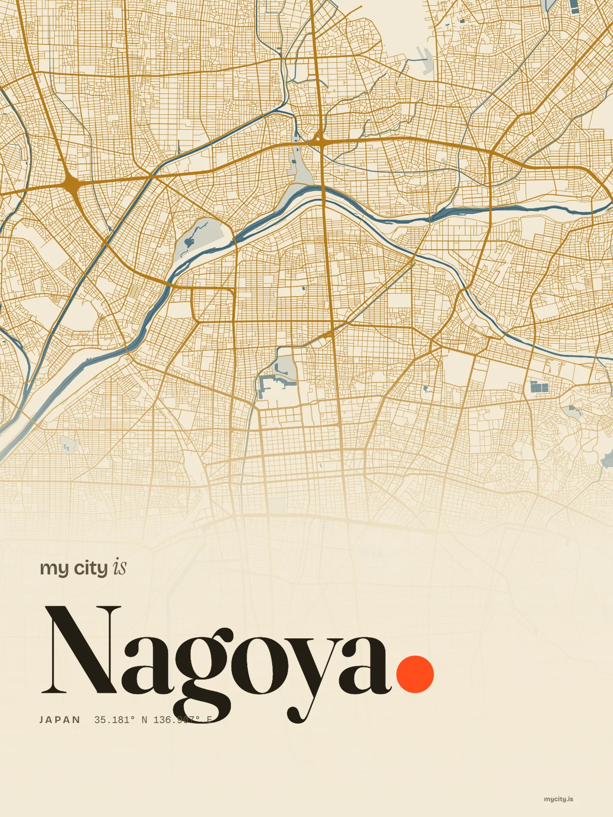 Nagoya, Riso map