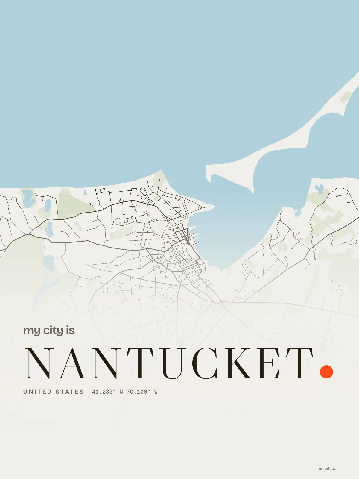 Nantucket, Ink map