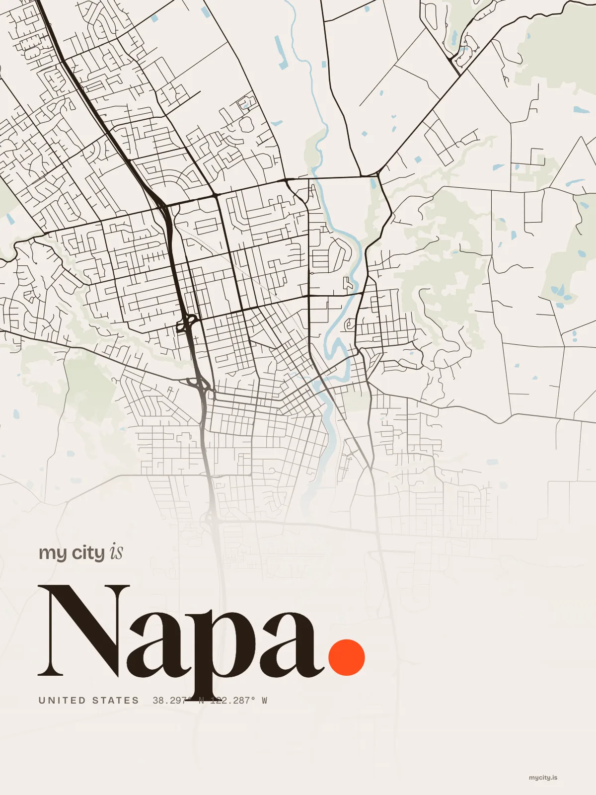 Napa, Ink map