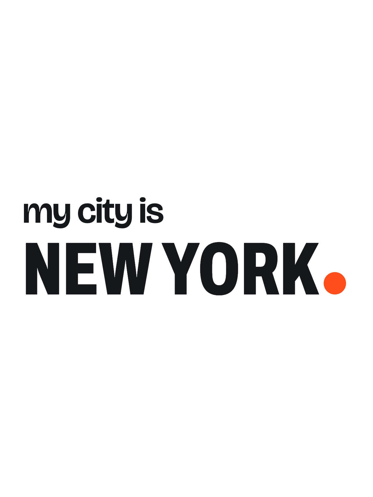 New York The Sentence design