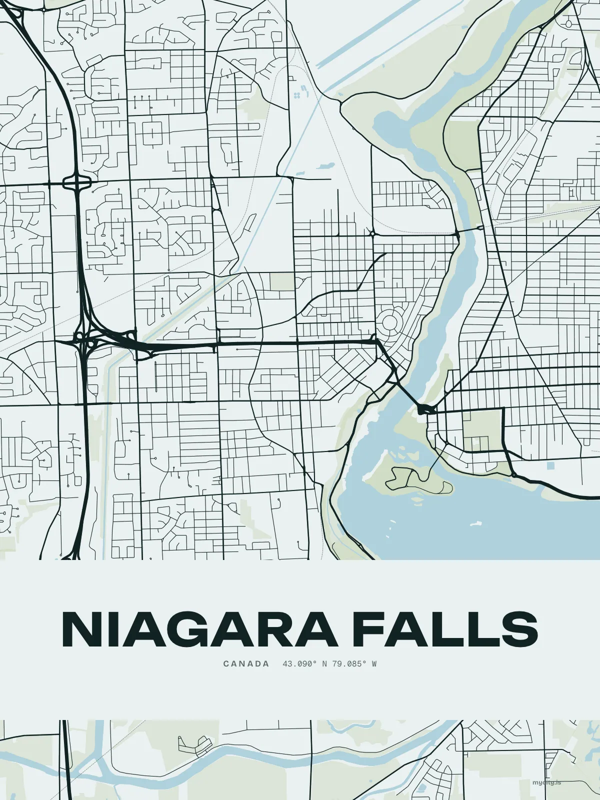 Niagara Falls, Ink map