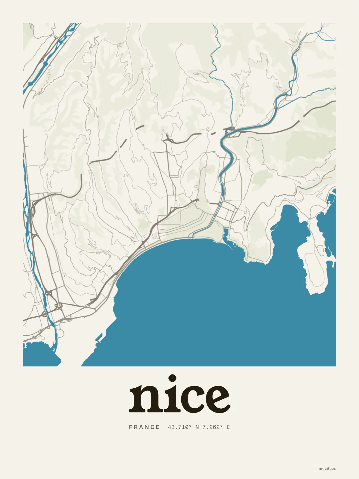 Nice map print