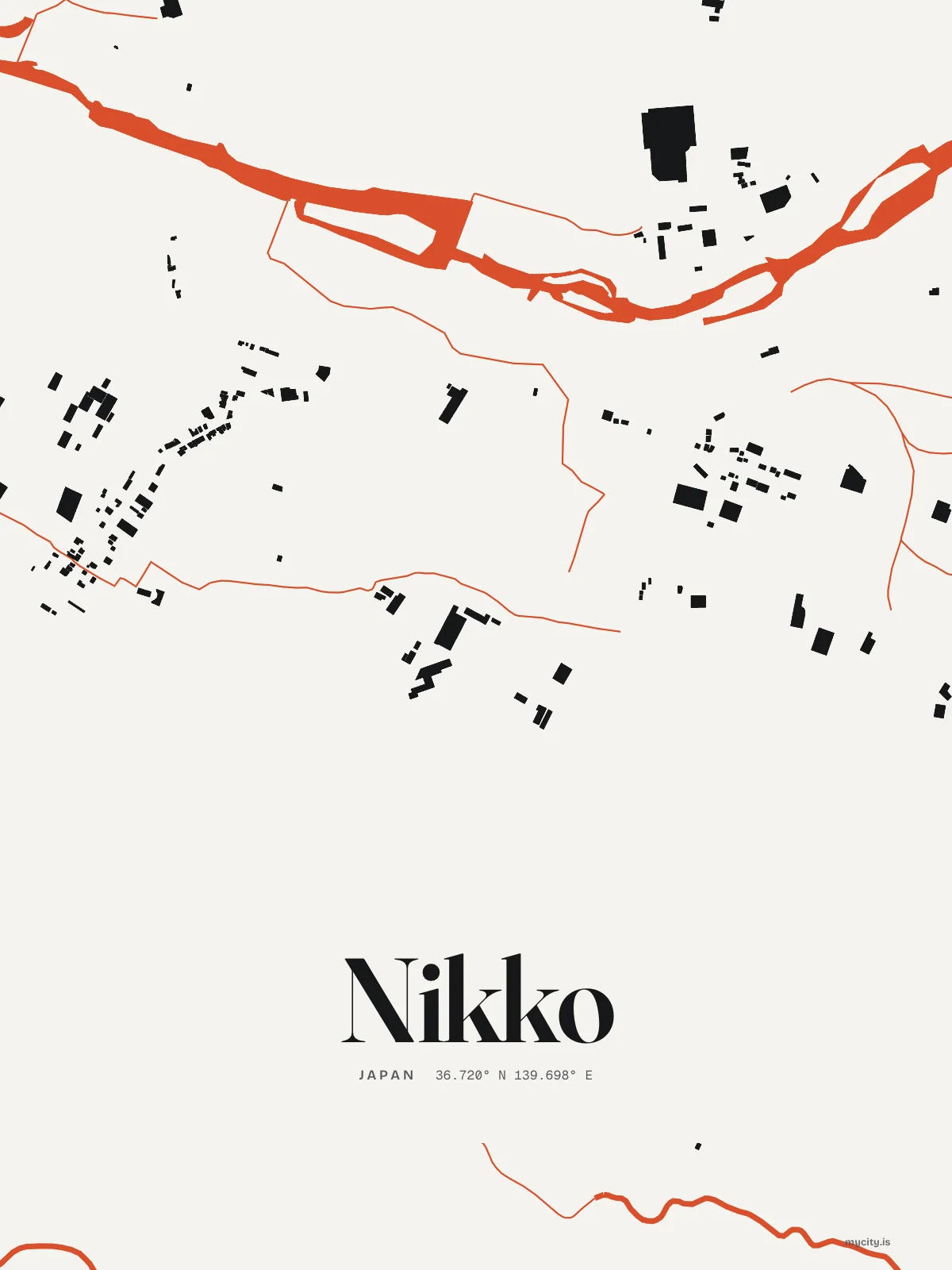 Nikko, Figure Ground map