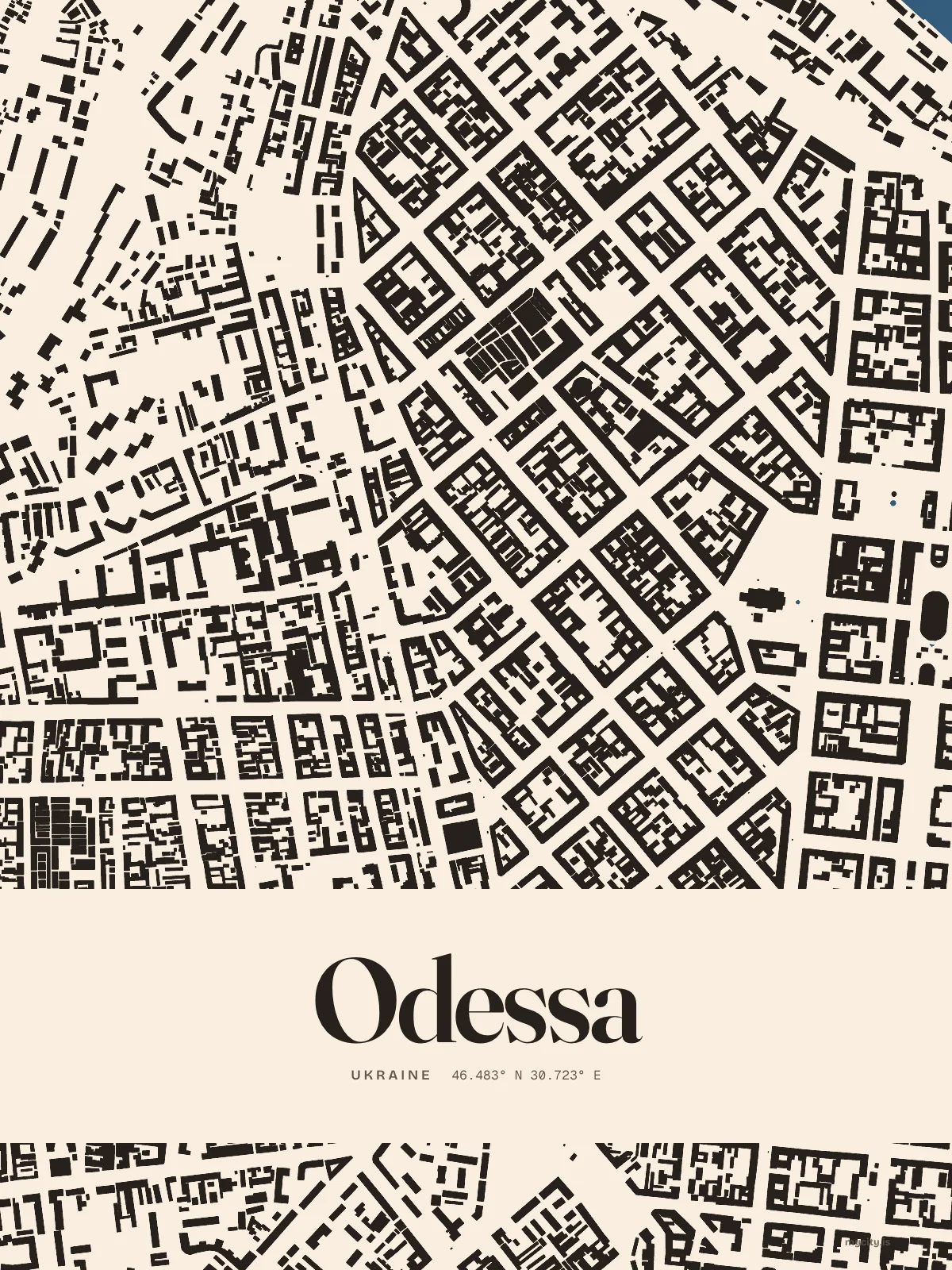Odessa, Figure Ground map