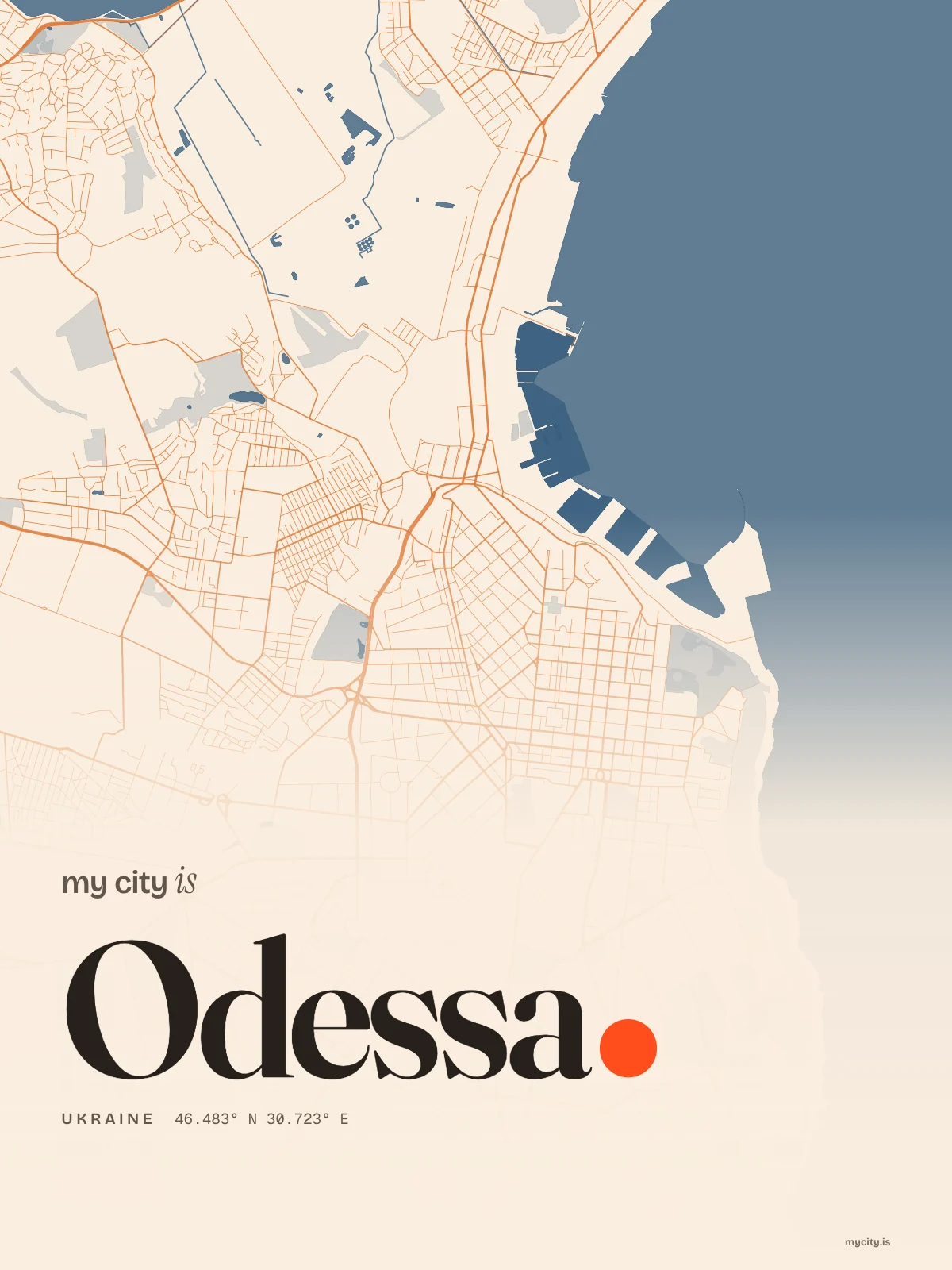 Odessa, Riso map