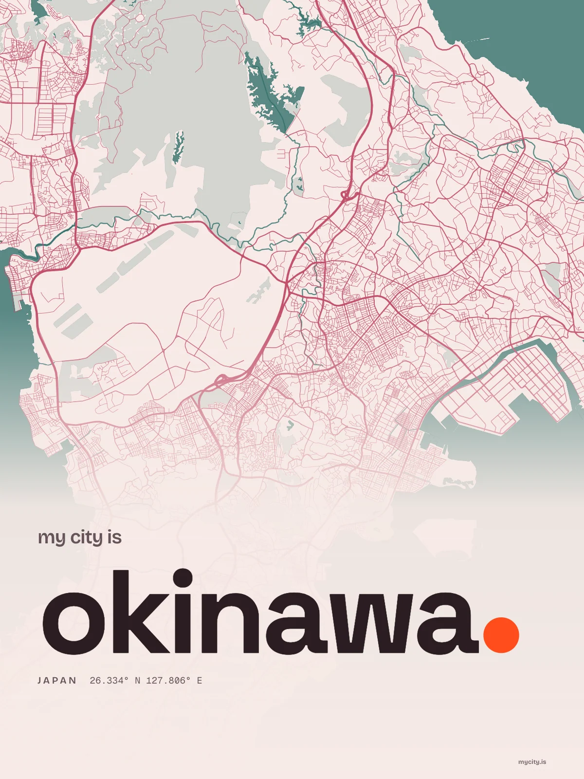 Okinawa, Riso map