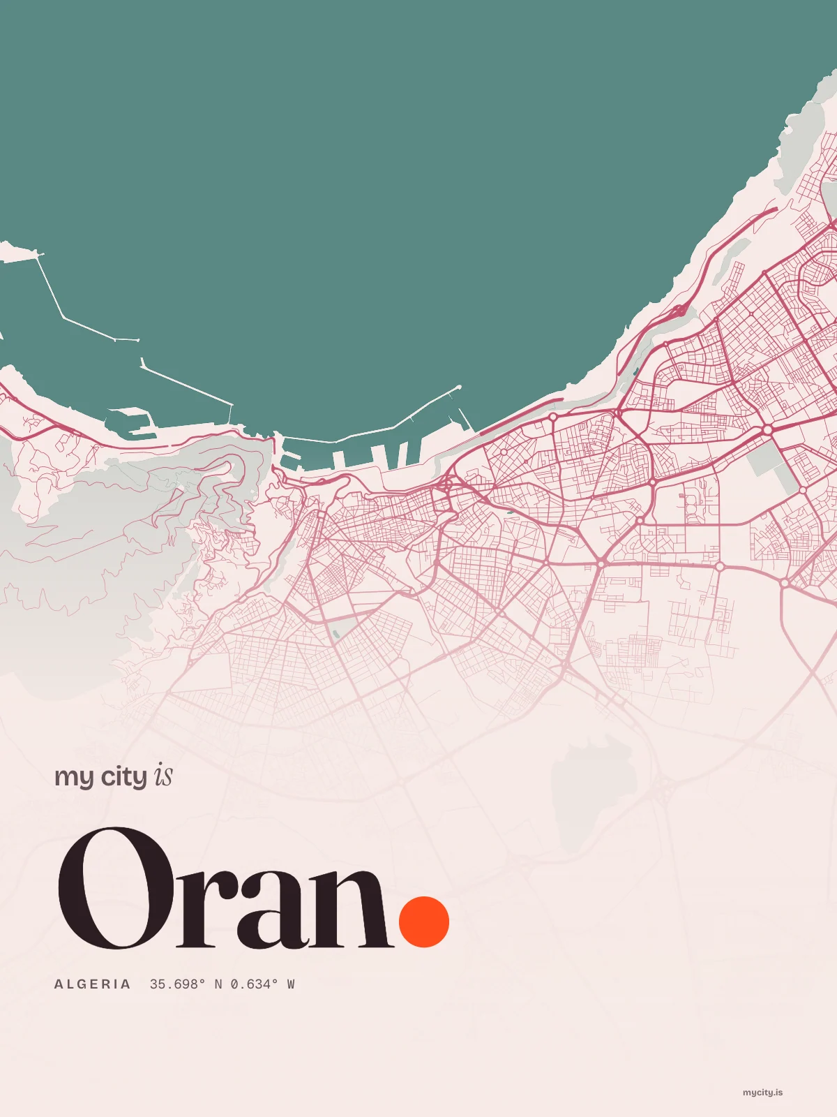 Oran, Riso map