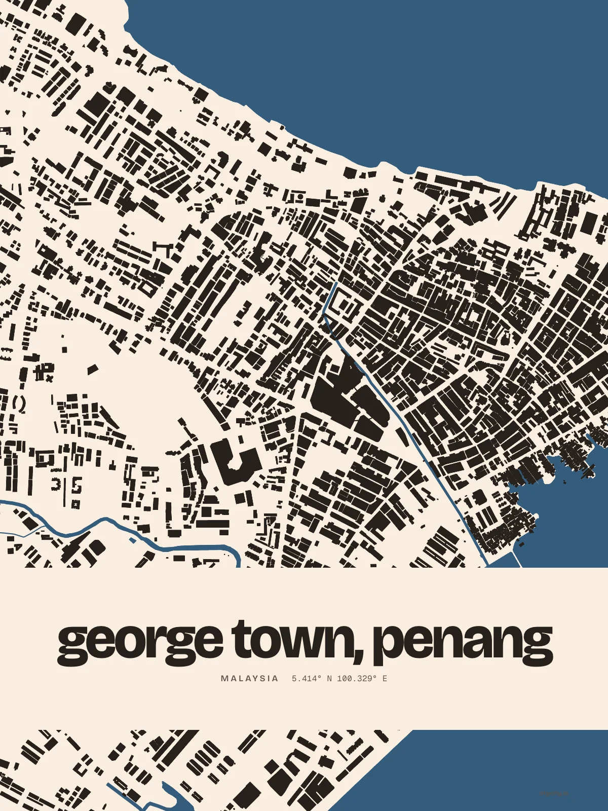 Penang, Figure Ground map