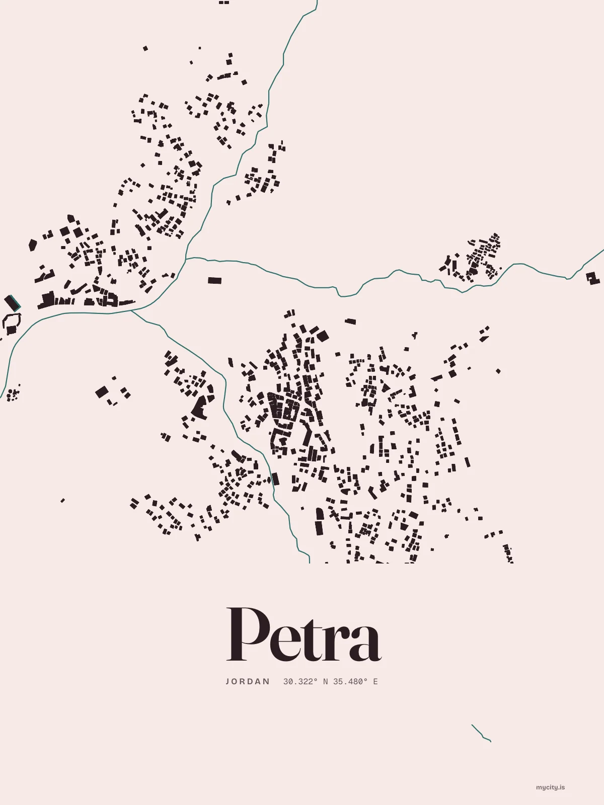 Petra, Figure Ground map