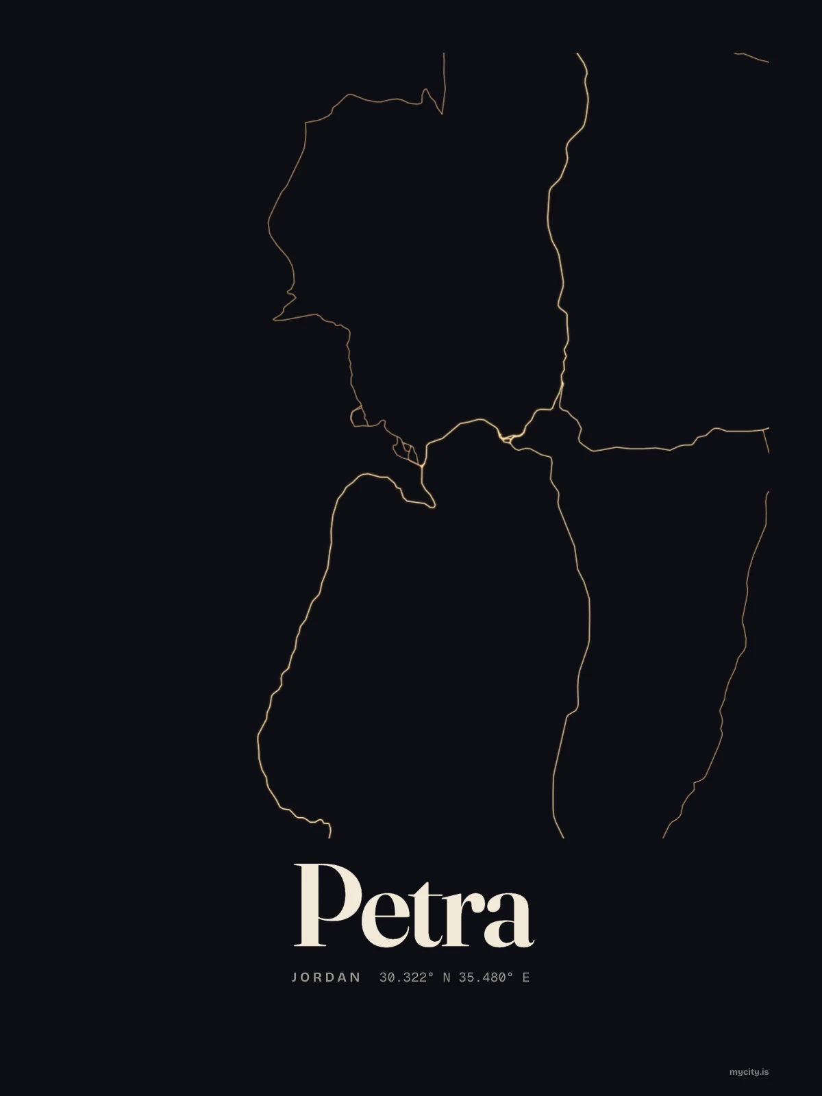 Petra, Night Shift map