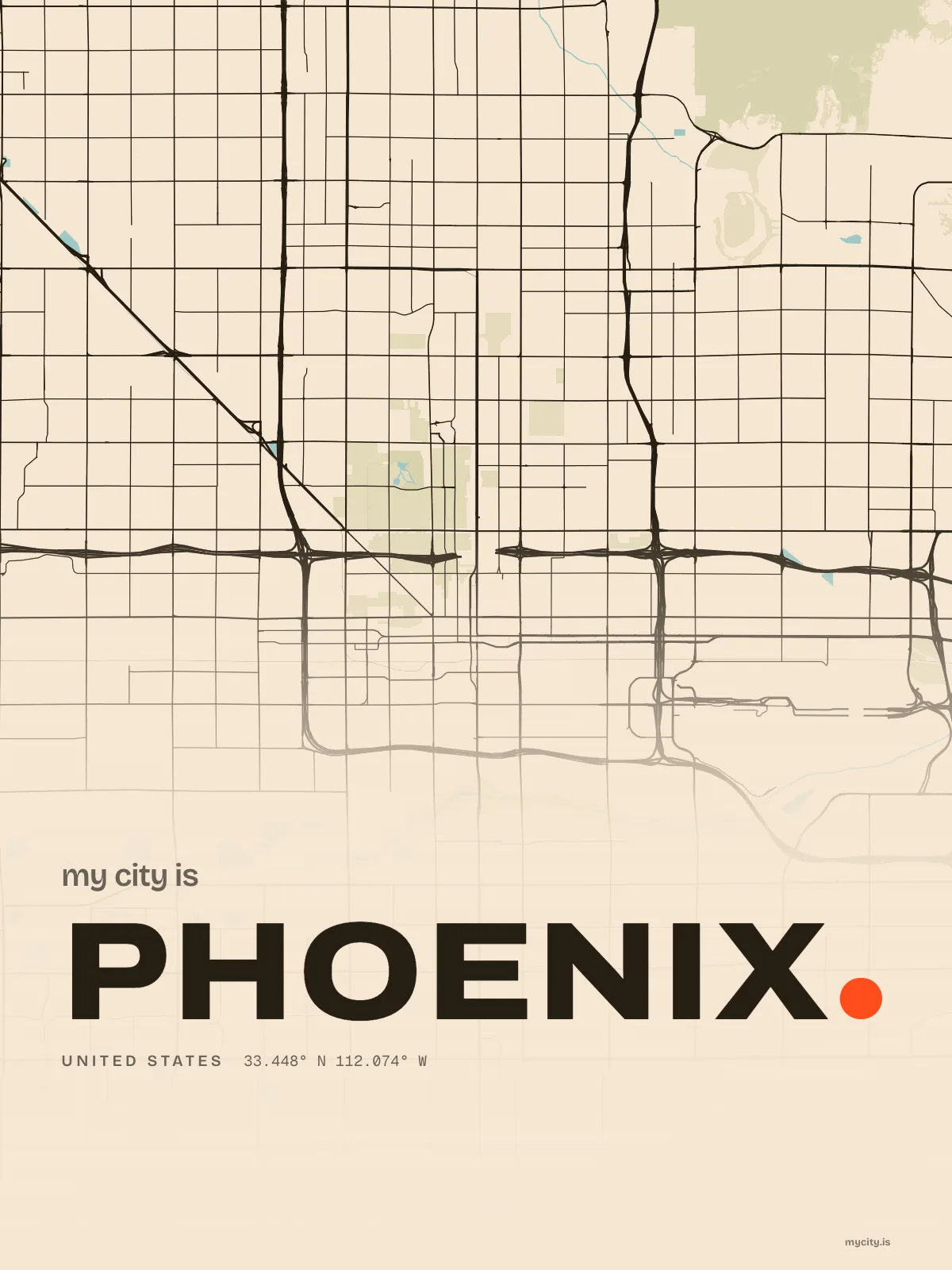 Phoenix, Ink map