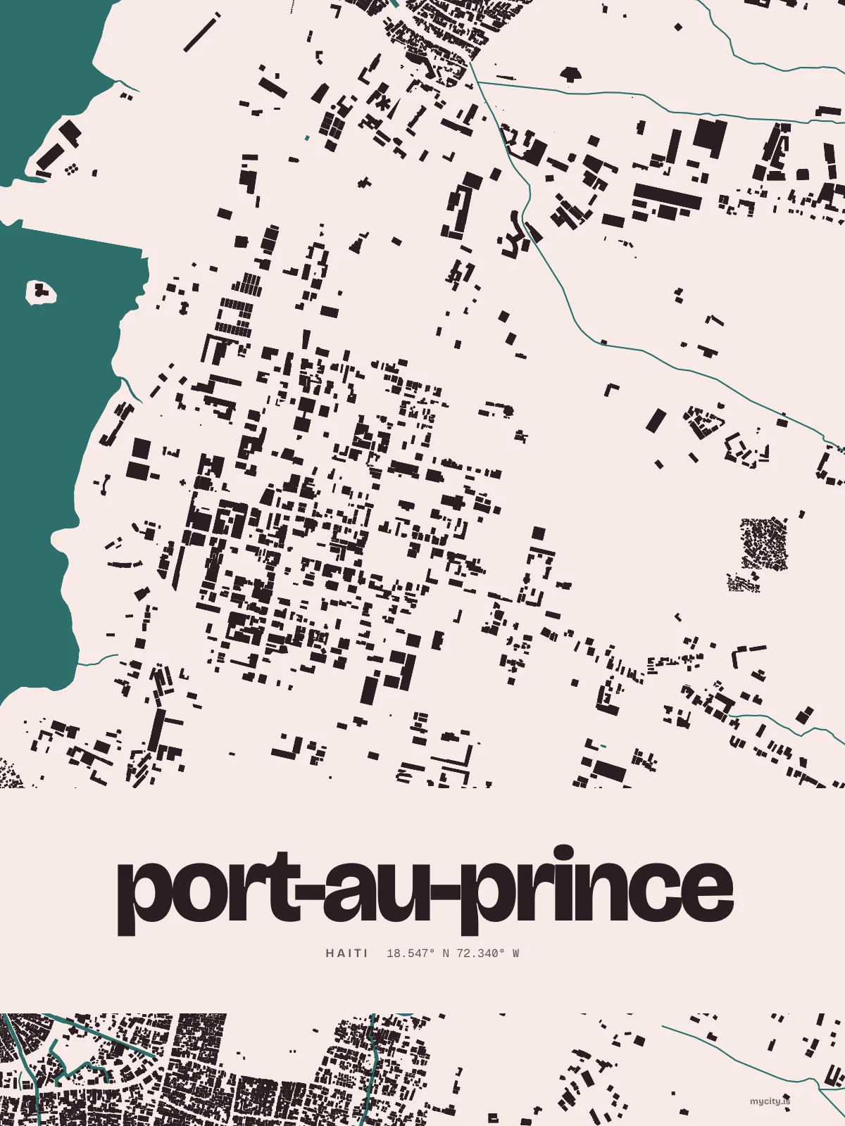 Port-au-Prince, Figure Ground map