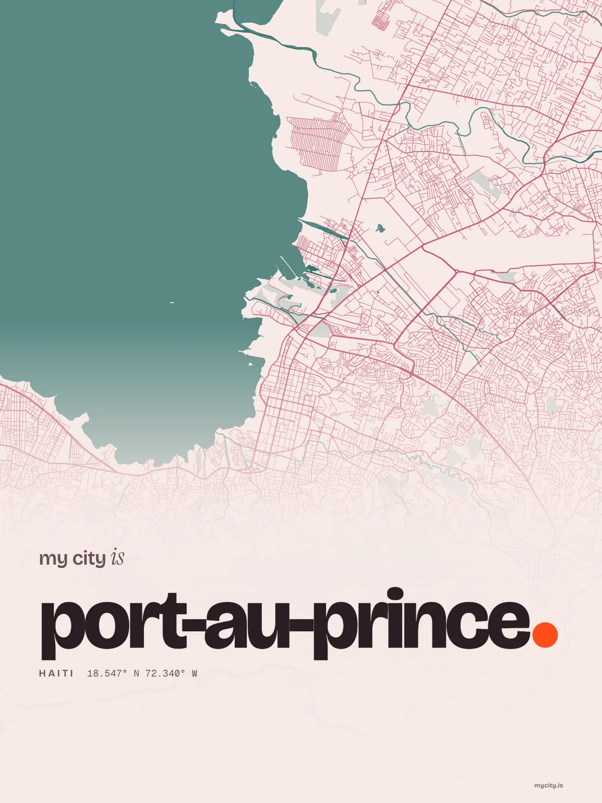 Port-au-Prince, Riso map