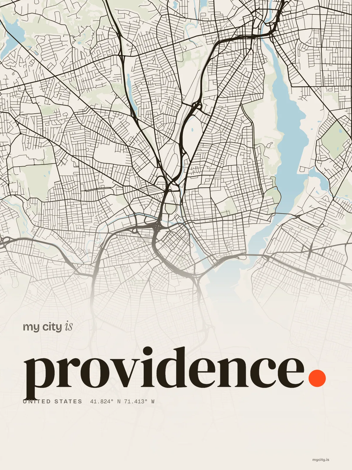 Providence, Ink map