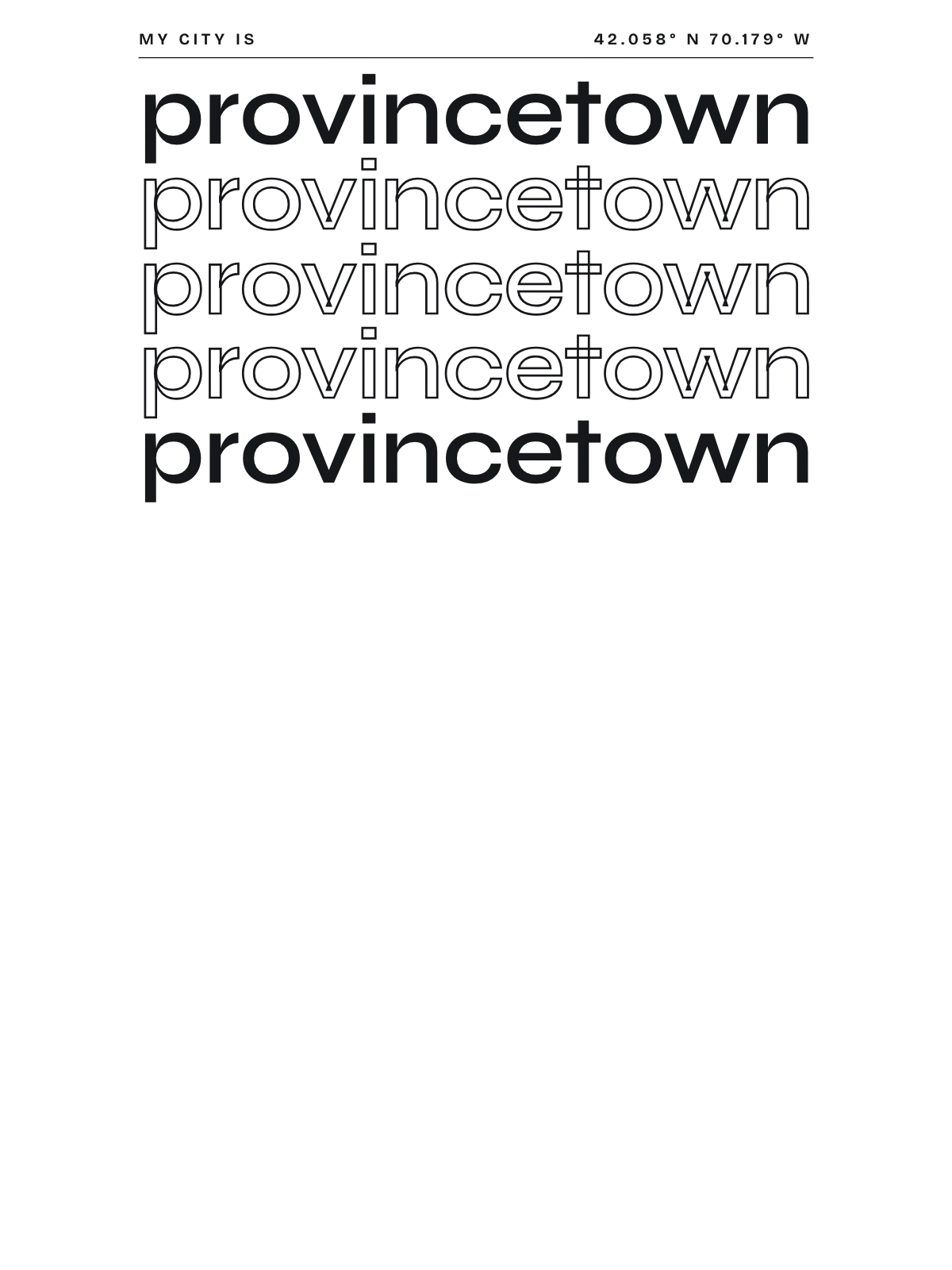 Provincetown, Index: Stack