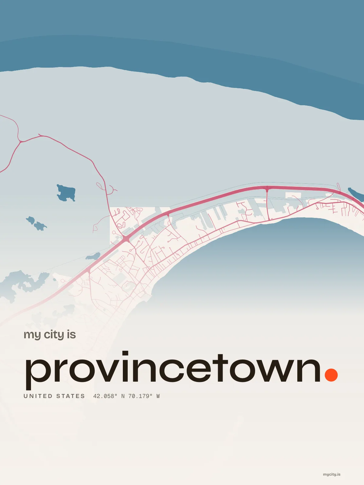Provincetown, Riso map