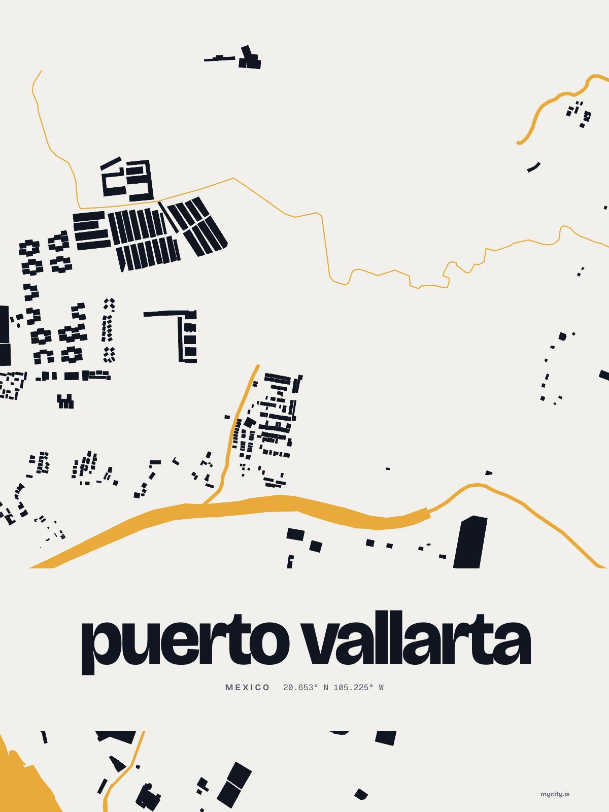 Puerto Vallarta, Figure Ground map