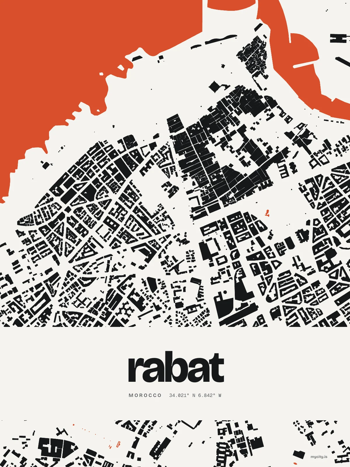 Rabat, Figure Ground map