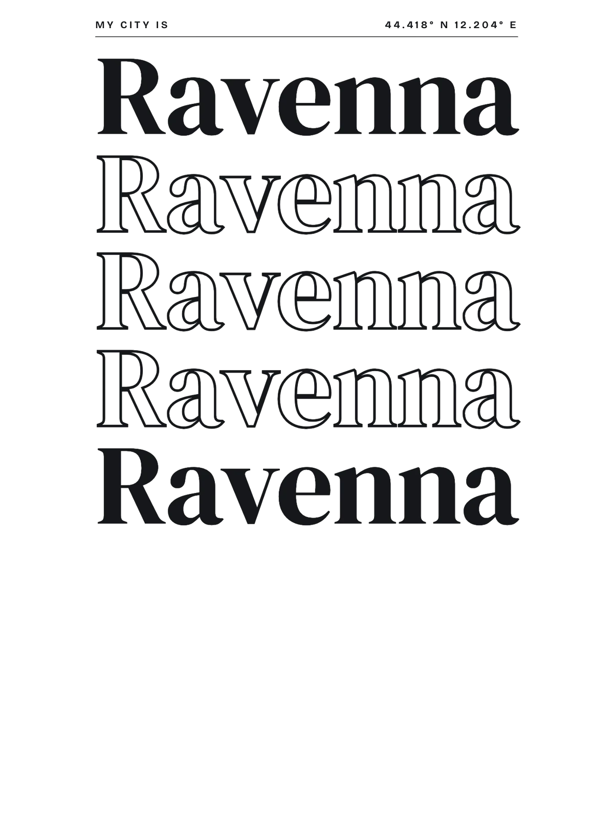 Ravenna, Index: Stack