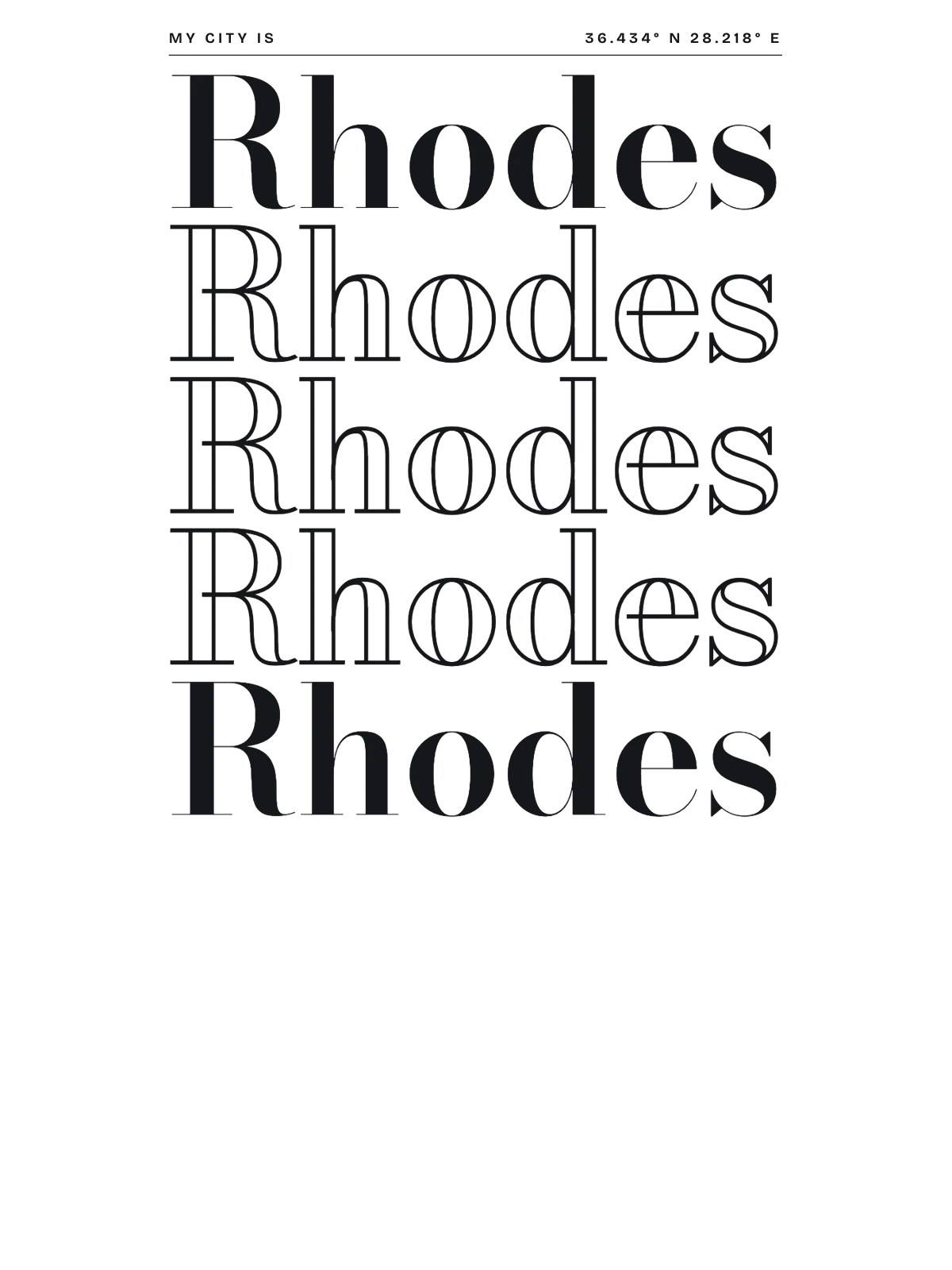 Rhodes, Index: Stack