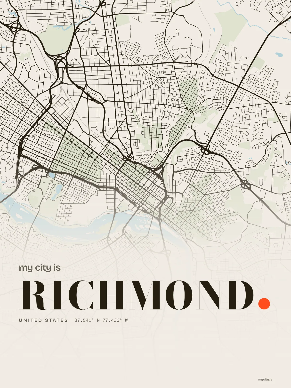 Richmond, Ink map